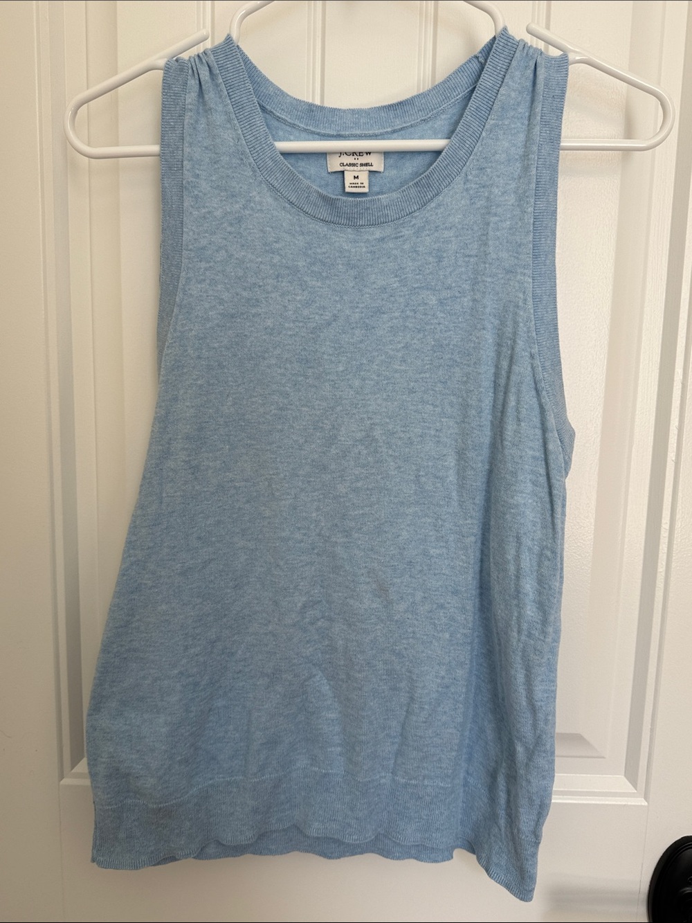 J. Crew Sky Blue Sleeveless Knit Tank